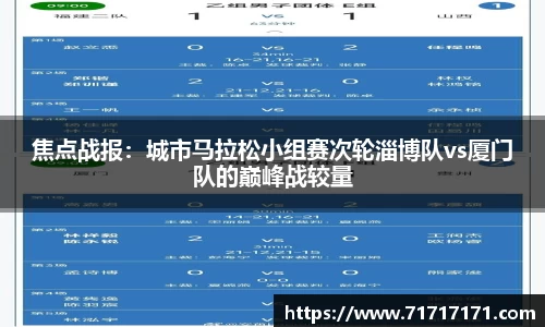焦点战报：城市马拉松小组赛次轮淄博队vs厦门队的巅峰战较量